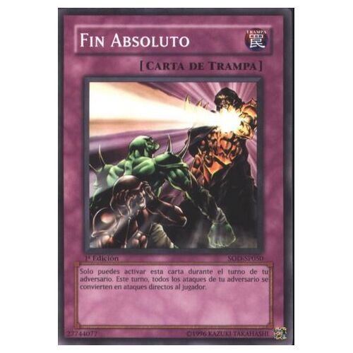 Carte Yu-Gi-Oh Fin Absoluto - Sod-Sp050