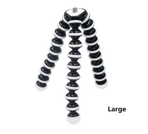 L taille - Trépied Flexible, Mini Gorillapod monopode poulpe pour appareil photo numérique Gopro Canon Nikon téléphone portable