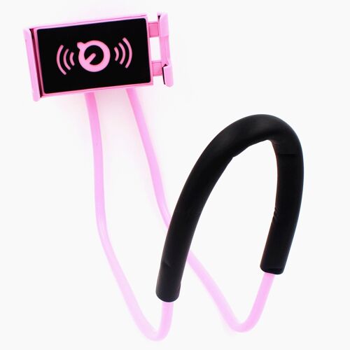 Rose - Support de téléphone portable Flexible, collier de paresseux, pour iPhone Xiaomi Huawei, tendance