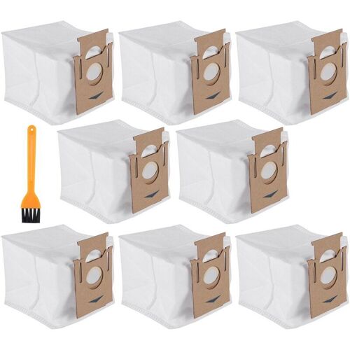 Lot de 8 sacs d'aspirateur de poussière 2,5 l, pour Ecovacs DEEBOT OZMO T8 AIVI T8 Max T8 série T9 N8 Pro Plus N8 Pro
