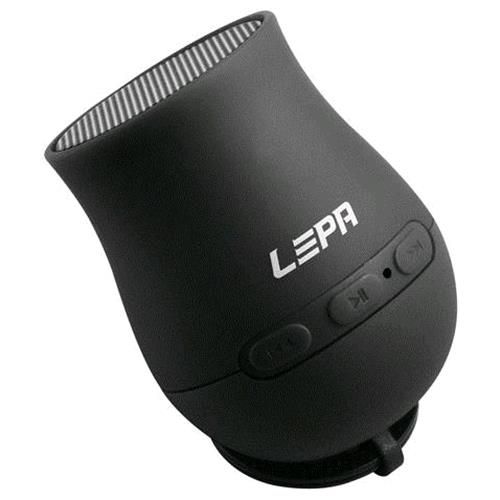 LEPA Q-Boom BTS03 - Haut-parleur - pour utilisation mobile - sans fil - Bluetooth - 3 watt - noir roche