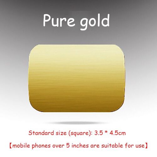 Doré - Plaque Magnétique Rectangulaire Pour Support De Téléphone Portable, Plaque De Fer Magnétique Pour Voiture, Support De Téléphone Portable, Support'autocollants