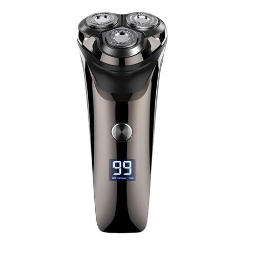 Rasoir Électrique 3d Flottant À Triple Lame, Rasoir Rechargeable Par Usb Pour Barbe