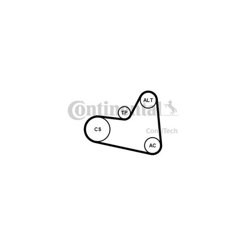 Contitech Kit Courroie D'accessoire 6pk976k1