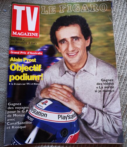 Le Figaro Tv N°16654 28/2/1998 Alain Prost