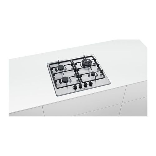 Bosch Serie PGH6B5B60 Table de cuisson au gaz Acier inoxydable - 4 foyers