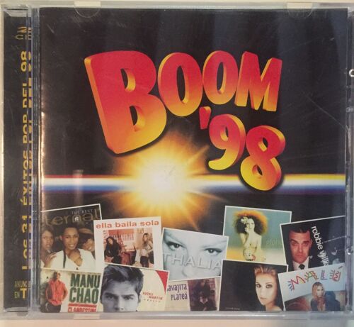 Boom'98 31 Artistes Pop Manu Chao, Des'ree, The Verve, Alexia, Massive Attack, Jamiroquai, Obk...