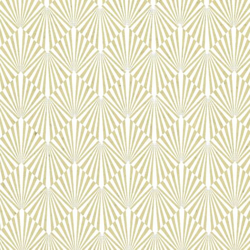 Papertree 50*70 100g Gabrielle Wasabi/ Blanc - Lot De 10 Feuilles