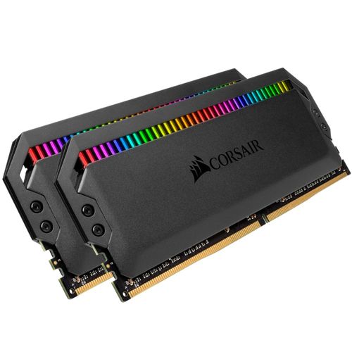 CORSAIR Dominator Platinum RGB - DDR4 - kit - 32 Go: 2 x 16 Go - DIMM 288 broches - 3200 MT/s / PC4-25600 - CL16 - 1.35 V - mémoire sans tampon - non ECC - noir