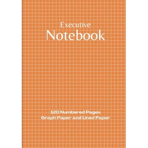 Executive Graph Paper Notebook: Project Workbook With 120 Numbered Pages Ruled Line Dot Journal Paper And 5x5 Graph Paper | 7" X 10" Executive Size | Plus Contacts Pages | For Ideas, Notes, Sketches