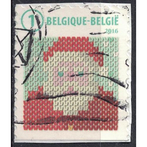 Belgique 2016 Oblitéré Fêtes De Fin D'année Père Noël Tricoté Su