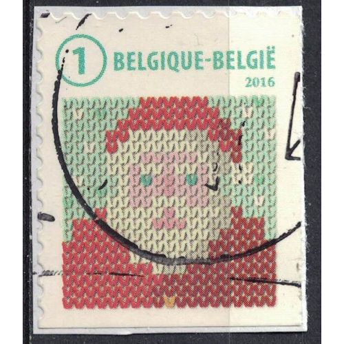 Belgique 2016 Oblitéré Fêtes De Fin D'année Père Noël Tricoté Su
