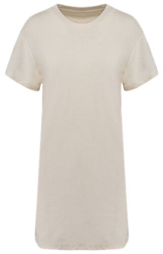 Robe Écoresponsable En Éponge - Femme - Pat5028 - Beige Ivoire