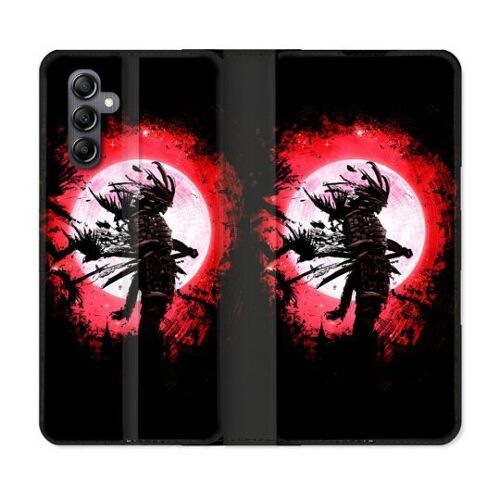 Housse Cuir Portefeuille Pour Samsung Galaxy S24 Fe Voyage Japon Samourai