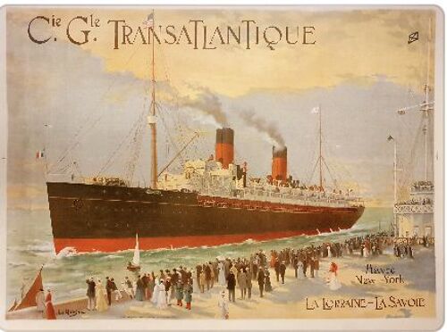 Affiche Compagnie Générale Transatlantique