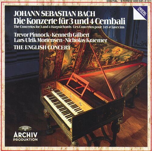 Bach Concertos Pour 3 & 4 Clavecins Pinnock Gilbert ....
