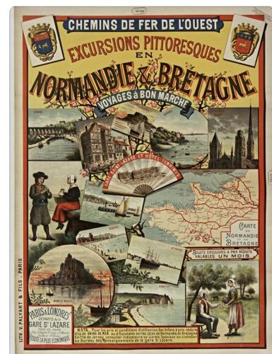Affiche Normandie Bretagne