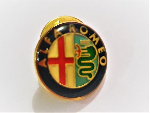 Pins Automobile Alpha Romeo Logo / Base Dorée