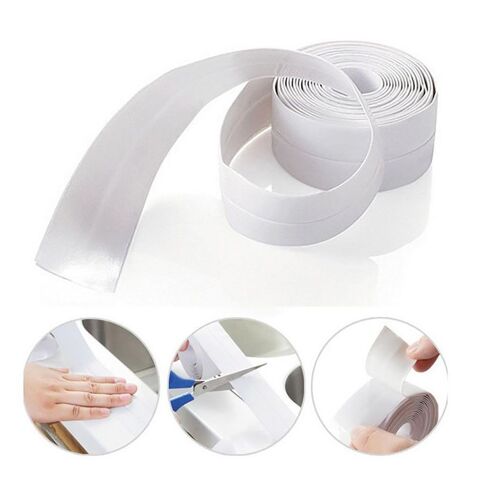 Ruban adhésif étanche résistant aux moisissures, 1 rouleau de ruban adhésif Durable en PVC pour scellage mural de cuisine salle de bains Gadgets 3.2m x 2.2cm 1010