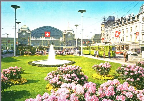 Carte Postale De Bâle (Suisse) Gare Centrale
