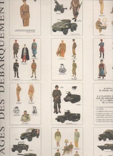 14 Planches D Images Sur Les Débarquements De La Libération De La France.