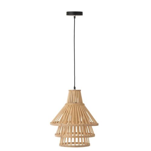 Lampe Suspension En Bambou "Midano" 32cm Naturel