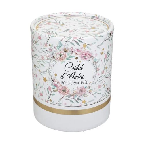 Paris Prix - Bougie Parfumée "souffle Polaire" 210g Cristal D'ambre