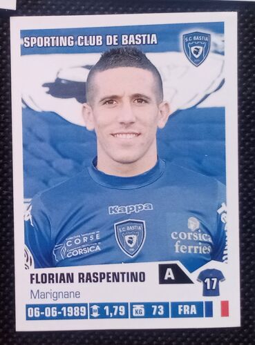 Foot 2013 2014 - Bastia 46 Florian Raspentino - Image Vignette Panini