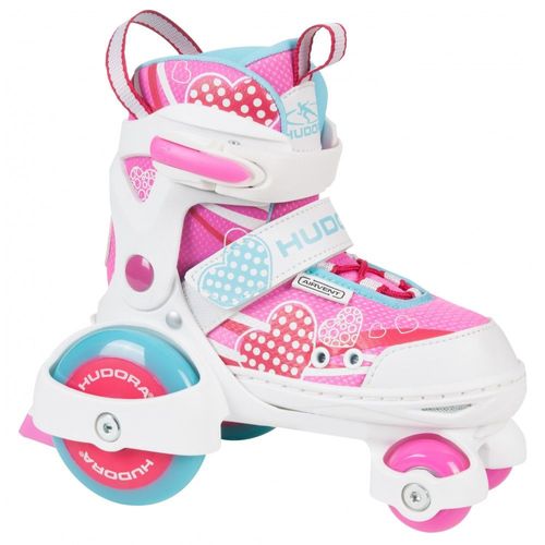 Hudora - Patin A Roulette Enfant Rose Pointure 30-33