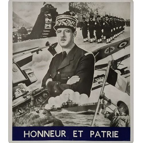 Affiche De Gaulle Honneur Patrie