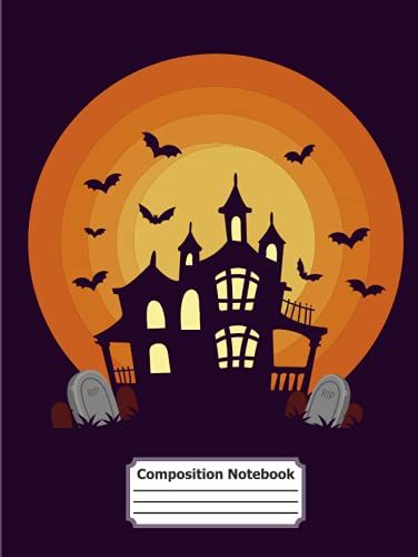 Composition Notebook: Halloween College Ruled Composition Notebook For Girls Kids