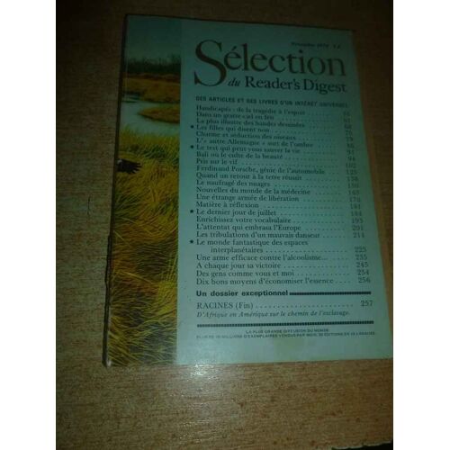 Lot 9 Revues Selection Du Reader's Digest 1974