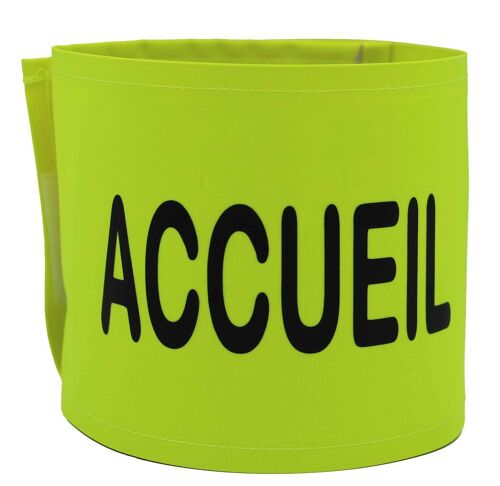 Brassard De Sécurité Haute Visiblité - Accueil - Jaune Fluo