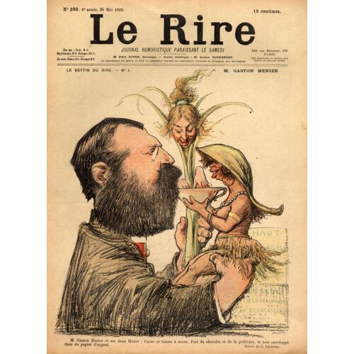 Chocolat Cacao Canne À Sucre Le Rire 1900 Léandre