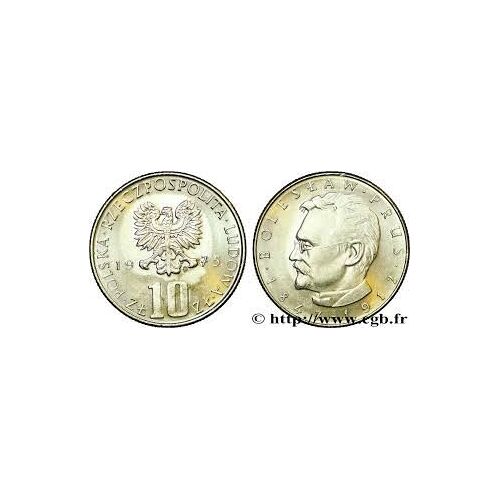 Pologne = Pièce De Monnaie De 10 Zlotych, Année 1975, Commémorative : Boleslaw Prus 1847 - 1912 , En Nickel