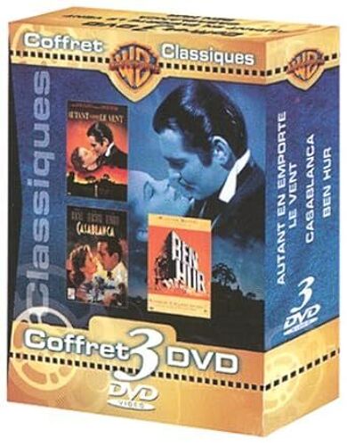 Coffret 3 Dvd 3 - Ben Hur, Casablanca, Autant Emporte Le Vent