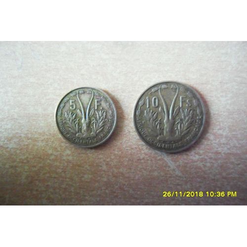 5 Francs "Afrique Occidental Française" De 1956 En Ttb