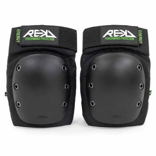 Genouillères De Glisse Urbaine Rekd Ramp Energy Noir Vert - Taille L