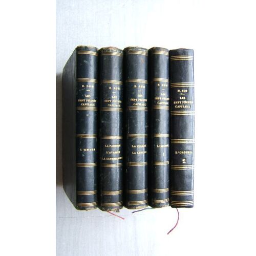 Les Sept Péchés Capitaux Eugene Süe L'intégrale En 5 Volumes