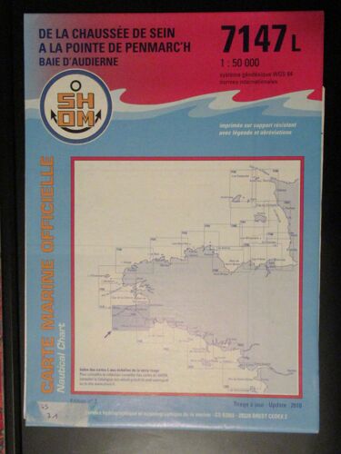 Carte Shom 7147l. De La Chaussée De Sein Àla Pointe De Penmarc'h. Baie D'audierne