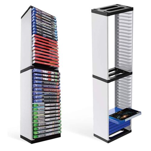 Support de disque de jeu, tour de rangement de jeux PS5, 36 CD de jeu, support de support pour jeux Playstation 5 Xbox Switch