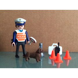 Playmobil Policier Et Son Chien - Avec Accessoires