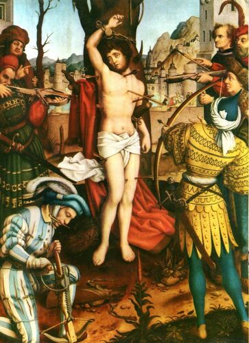 Art Et Peinture - Hans Holbein Le Vieux - " Le Martyre De Saint Sebastien "