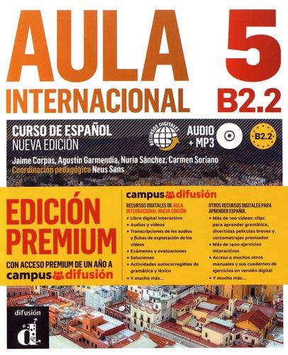 Aula Internacional 5 B2.2 - Libro Del Alumno (1 Cd Audio Mp3) - Edition 2018