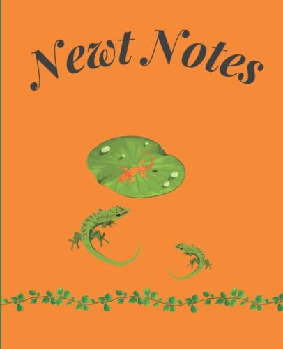 Salamander Composition Notebook: Newt Notes Orange Notebook