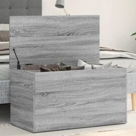 Coffre de rangement Sonoma gris 84x42x46 cm Bois d'ingénierie