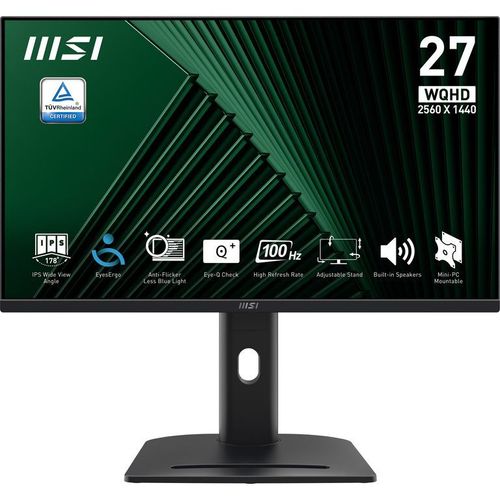 Ecran PC MSI Pro MP275QPG 27" 2560 x 1440 Wide Quad HD LCD Noir