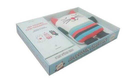 Les Tisanes Cha'paisantes - Coffret Avec 1 Chat Bouillotte Et Son Coussin De Billes