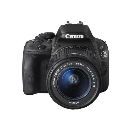 Canon EOS 100D - Appareil photo numérique - Reflex - 18.0 MP - APS-C - 1080p / 30 pi/s - 3x zoom optique objectif EF-S 18-55 mm DC III - noir