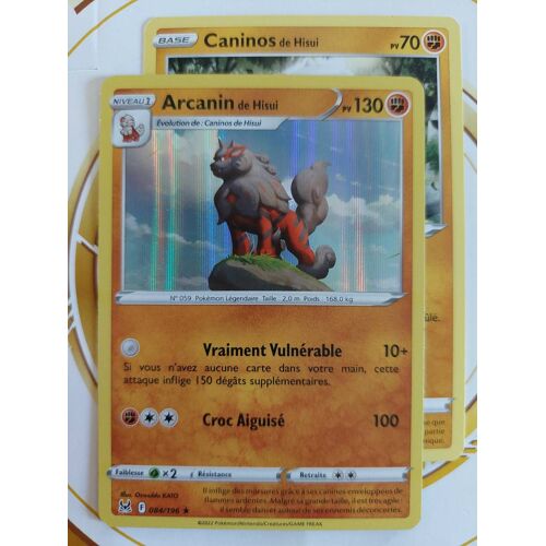 Arcanin De Hisui 084/196. Origine Perdue.